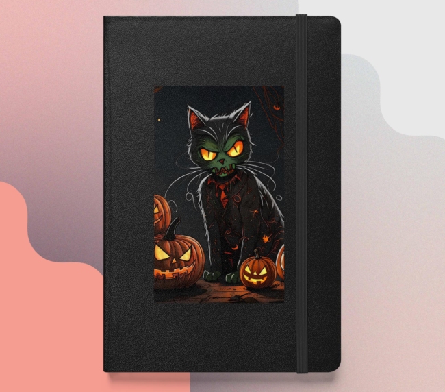Hardcover bound notebook