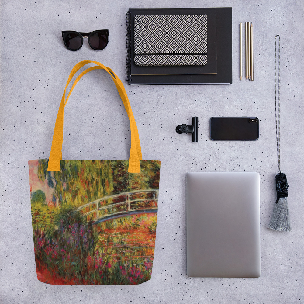 Monet Tote Bag, The Water-Lily Pond, aka the Japanese Bridge - Image 3